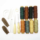 22pcs Leather Craft Professional Leather Sewing Kit DIY Hand Stitching Tools