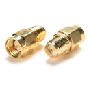 1pc both male center Straight RF Adapter SMA male plug To RP-SMA female LJ