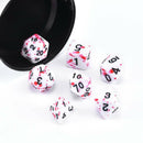 7 PCS Bloody Polyhedral Dices Die for Dungeons&Dragons DND RPG MTG Board Games ~