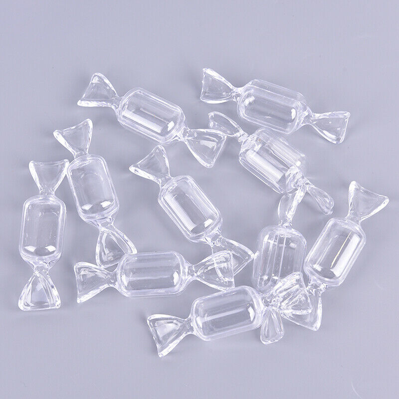 5PCS Mini Plastic Box Storage Bottles Container Transparent Candy Necklace 3 Kw