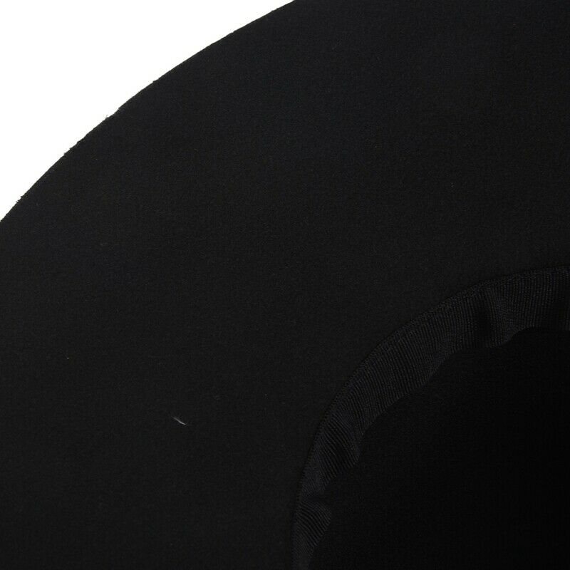 Black Soft Ladies Floppy Wide Brim Cloche Fedora Dress Hat Retro Wool Bowkn S9E8