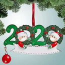 2020 Personalized Family Christmas Kit DIY Name Blessing Pendant (2 People) A