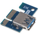PCI-E1X to 16X Riser Card Extension Line USB3.0 Data Line Power Cable ME
