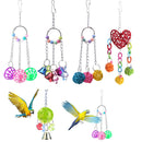 Bird Toys Parrot Conures Macaw Cockatoo Cockatiel Chewing Colorful Rattan Balls