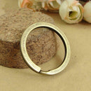 10Pcs 25mm Keyring Blanks Green Bronze Keychain Key Split Rings Fob I3G2