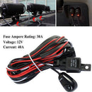 12V40A Remote Control Wiring Harness Strobe Switch Relay LED Fog Light Bar Ki FT