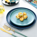 European Style Marble Plates Ceramic Dinner Set Porcelain Dessert Plate Ste