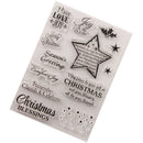 Merry Christmas Greeting Blessings Stamp clear Silicone Craft for ScrapbookingME