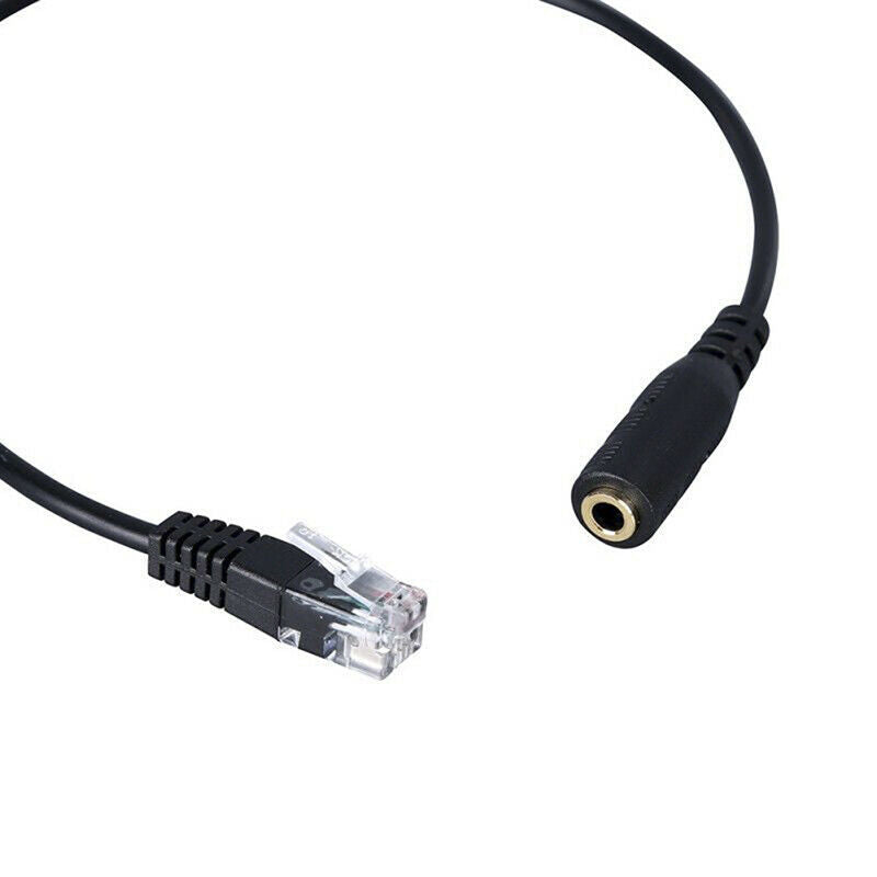 Headset Buddy 3.5mm Smartphone Headset To RJ9 Phone Adapter Cable Useful Jack ME