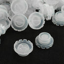 100X EYELASH EXTENSION PLASTIC GLUE CUPS CAPS ADHESIVE/TATTOO PIGMENT  OAB