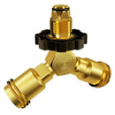 Propane Tank Splitter, Propane Y Splitter, Lp Gas Splitter Tee Valve, Qcc1/ I1B9