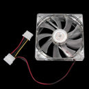 120mm Fans 4 LED LED Blue Computer Case Cooling K3M3