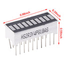 5 Pcs 10 Segment Color LED Bargraph Graph Indicator DIP Blue Green Yellow  Tw Gw