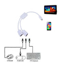 Dual Micro USB OTG Hub Host Adapter Cable for Tablet PC and Smart Phone