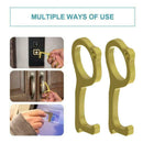 Touch Free Door Opener & Button Pusher Brass Keychain, EDC,Contactless H3E1