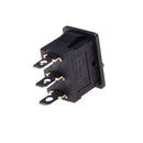 5 pcs SPDT On/Off/On Mini Black 3 Pin Rocker Switch AC 6A/250V 10A/125Vï¼D