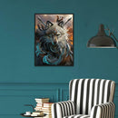 5D DIY Full Drill Diamond Painting Wolf Cross Stitch Embroidery Mosaic Kit