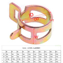 100Pcs  6-15mm 10 Size Fuel Spring Clip Vacuum Water Oil Silicon Hose Tube Clamp