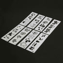 8pcs/set DIY Photo Album Scrapbooking Template Drawing Ruler Painting Tools