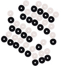 50 Pieces Felt Safety Strap Lock Gaskets Covers DIY for Acoustic/Electric Guitar