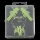 2 X Earplug +1 Swimming Nose Plier Silicone Swimming Pool Set H7U8