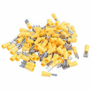 100Pcs 24A Insulated 12-10AWG Female Spade Terminal Crimp Wire Connectors Y W2Y8