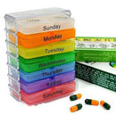 Medicine Weekly Storage Pill 7 Day Tablet Sorter Box Container Case Organiz