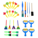 Kids Art Paint Sponge Brushes Set Children Early