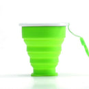 Silicone retractable folding cup 1 collapsible travel camping 200ml