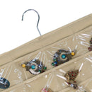 Hanging Jewelry Organizers 80 Pockets Non-Woven Dual Sides Wall Hanging Clo U8K6