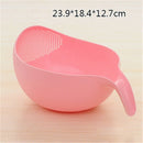 Durable Rice Washing Filter Strainer Kitchen Tool Beans Peas Sieve Basket C