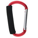 6x Durable Aluminum Carabiner D Ring Snap Hook Keychain Cushion Grip 12mm
