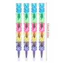 4Pcs Stacker Swap Cute Snowman Crayon For School Children Painting Toys 5 Colors