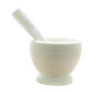 White Garlic Press Ginger Herbs Pepper Spice Pounder Mortar Pestle Kitchen