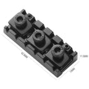 42.5mm Zinc Alloy Electric Guitar Locking Nut String Lock w/ Wrench(Black) A