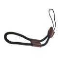 Brown Camera Nylon Hand Wrist Strap with PU Leather for Fuji Pentax Sony etc ,
