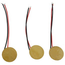3-pack 25mm Piezoelectric Disk Elements with 2 inch Leads W4S6