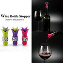 Purple creative practical Lily wine cork silicone food grade durable wine p F3Q2