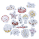45pcs cute rabbit paper decor diy diary scrapbooking label sticker3CXP
