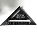 Metric Aluminum Alloy Triangle Ruler Black Triangular Rule 260x185x185mm  Dswy