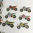50Pcs Random Decorative Lovely Conveyance 2 Holes Sewing Wood Buttons Y1K6