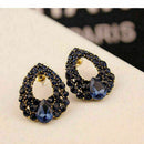 1 Pair gorgeous Beautiful Diamond Sapphire Earrings Accessories Gift earrin I5B7