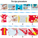 Tie Dye Kit 6 Colors For Clothing Rubber Bands With Gloves DIY Craft Pigment