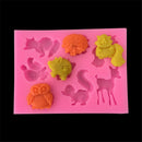 Animal Chocolate Silicone Mold Fondant Molds Squirre Deer Mould Cake Tools JR
