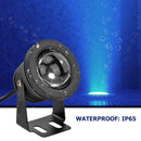 10W Underwater LED Fountain Light Remote Control RGB Waterproof Pool Garden