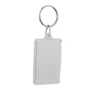 10pcs ACRYLIC BLANK KEYRINGS INSERT PHOTO KEYCHAIN DIY Handicraft 28x49mm