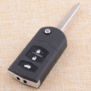 3-Button Folding Remote Key Case Fob Shell Cover fit for MAZDA 2 3 5 6 RX-8 MX-5