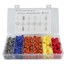 200PCS PVC Insulated Spade Terminals Electrical Wire Connectors Assortment Kit