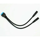 8-inch USB 3.0 20-Pin Motherboard Female to 2 Type-A Female Connectors Y-Ca