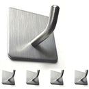 Adhesive Hooks Wall Hooks Hangers Heavy Duty Waterproof Stainless Steel Hoo